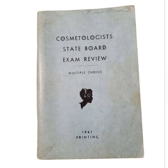 1961 Vintage Cosmetology State Board Exam Review Multiple Choice Book - Picture 1 of 9